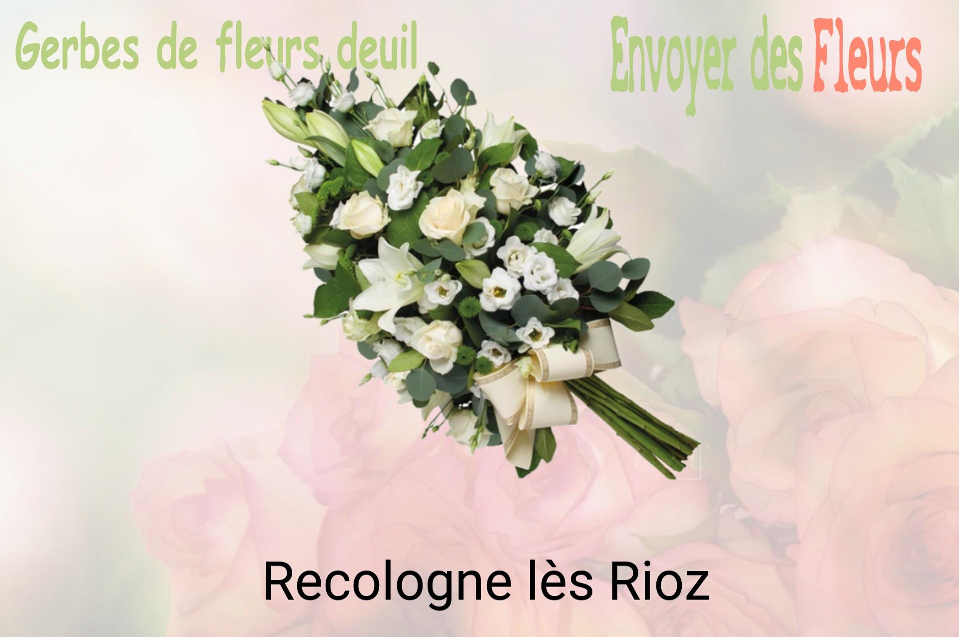 Gerbe de fleurs de deuil livrée à Recologne-lès-Rioz